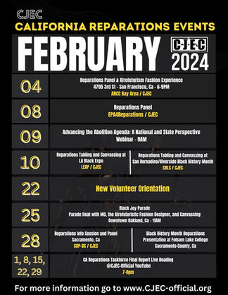 Reparations events in California