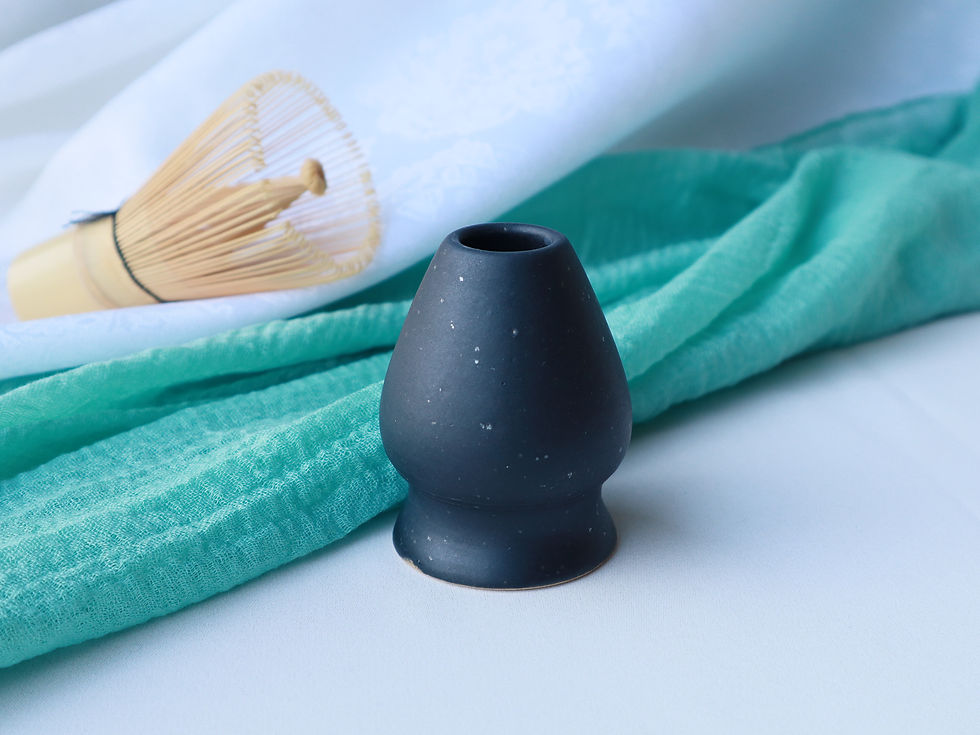 Thumbnail: MIDNIGHT, Matcha Bowl and Whisk Holder 