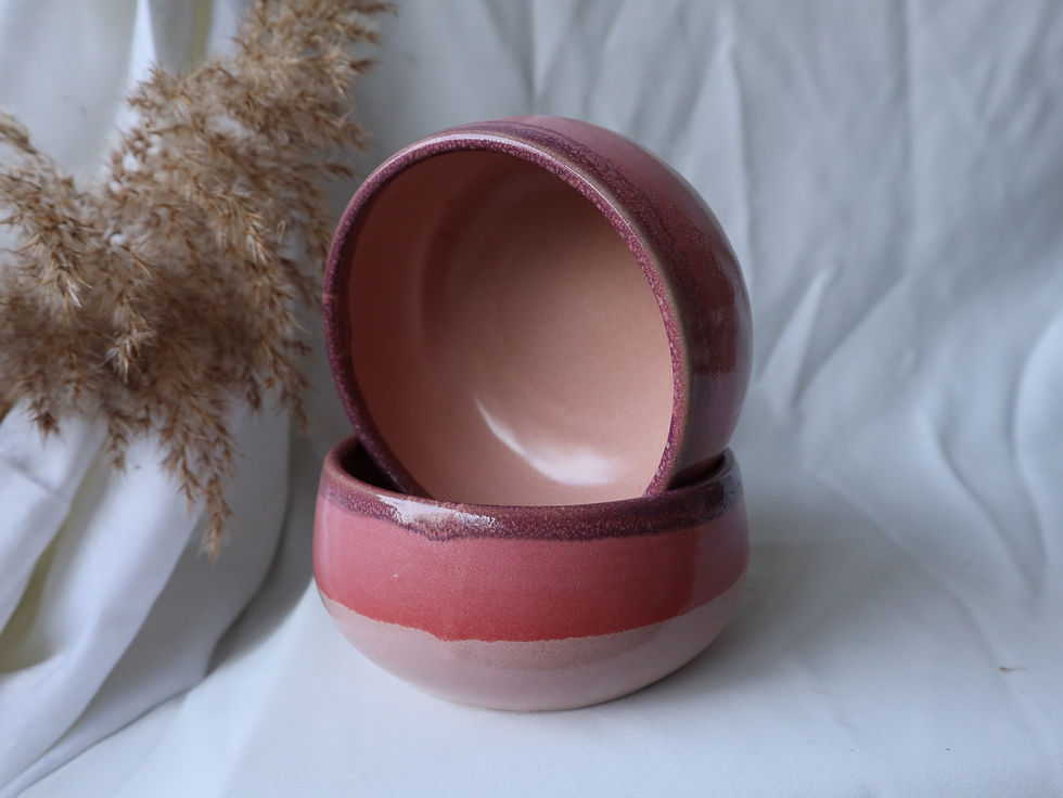 תמונה ממוזערת: DEEP PINK, Half-Moon Bowl, Small