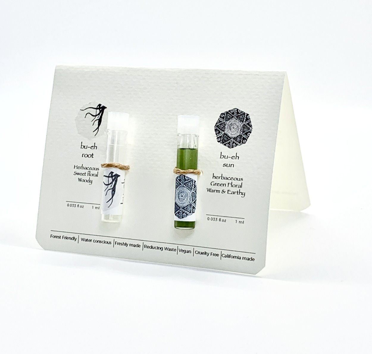 Perfume Oil Sample Set of "bu-eh Collection"