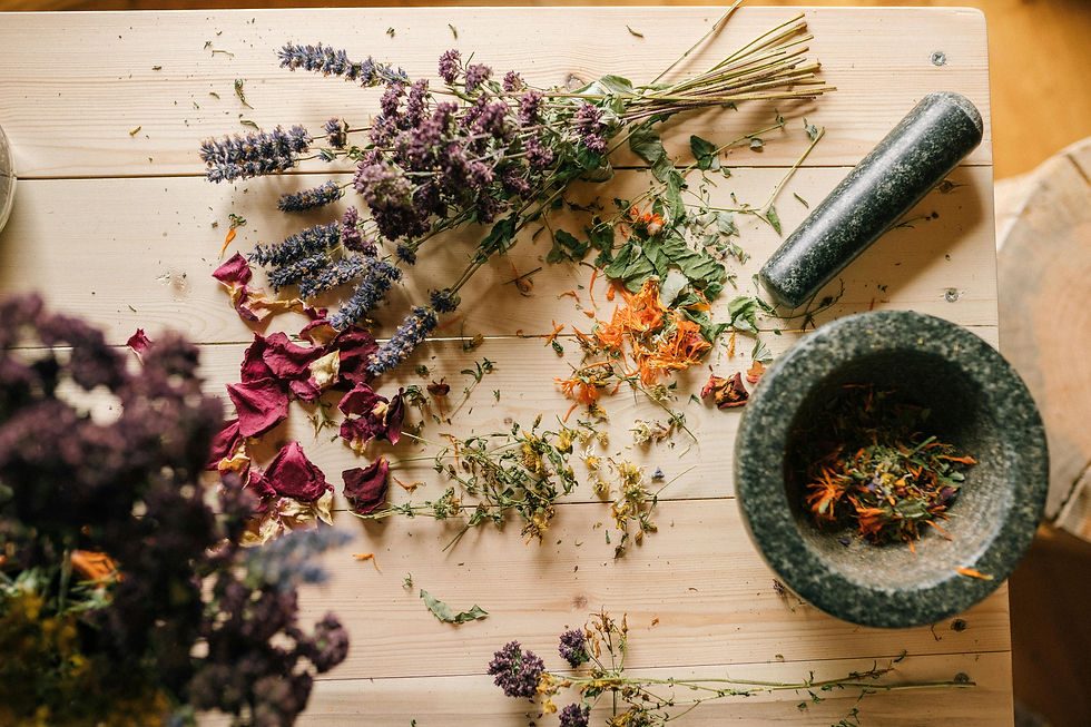 Dried Herbs, Flowers, and Roots