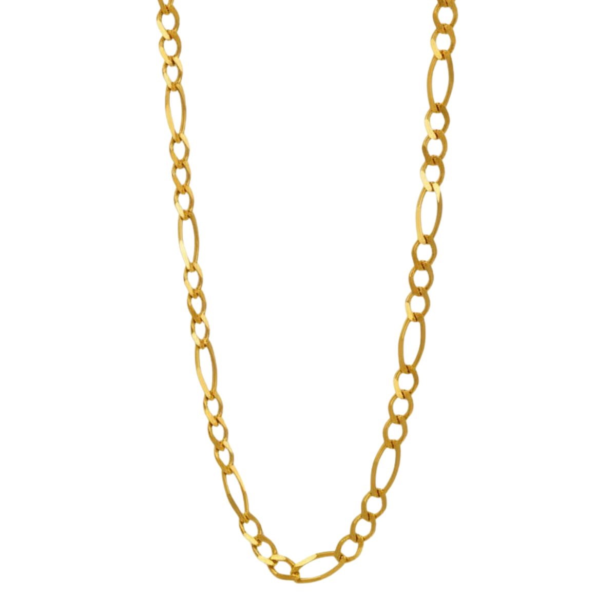 Cadena oro 10k fígaro 60 cm 5 mm