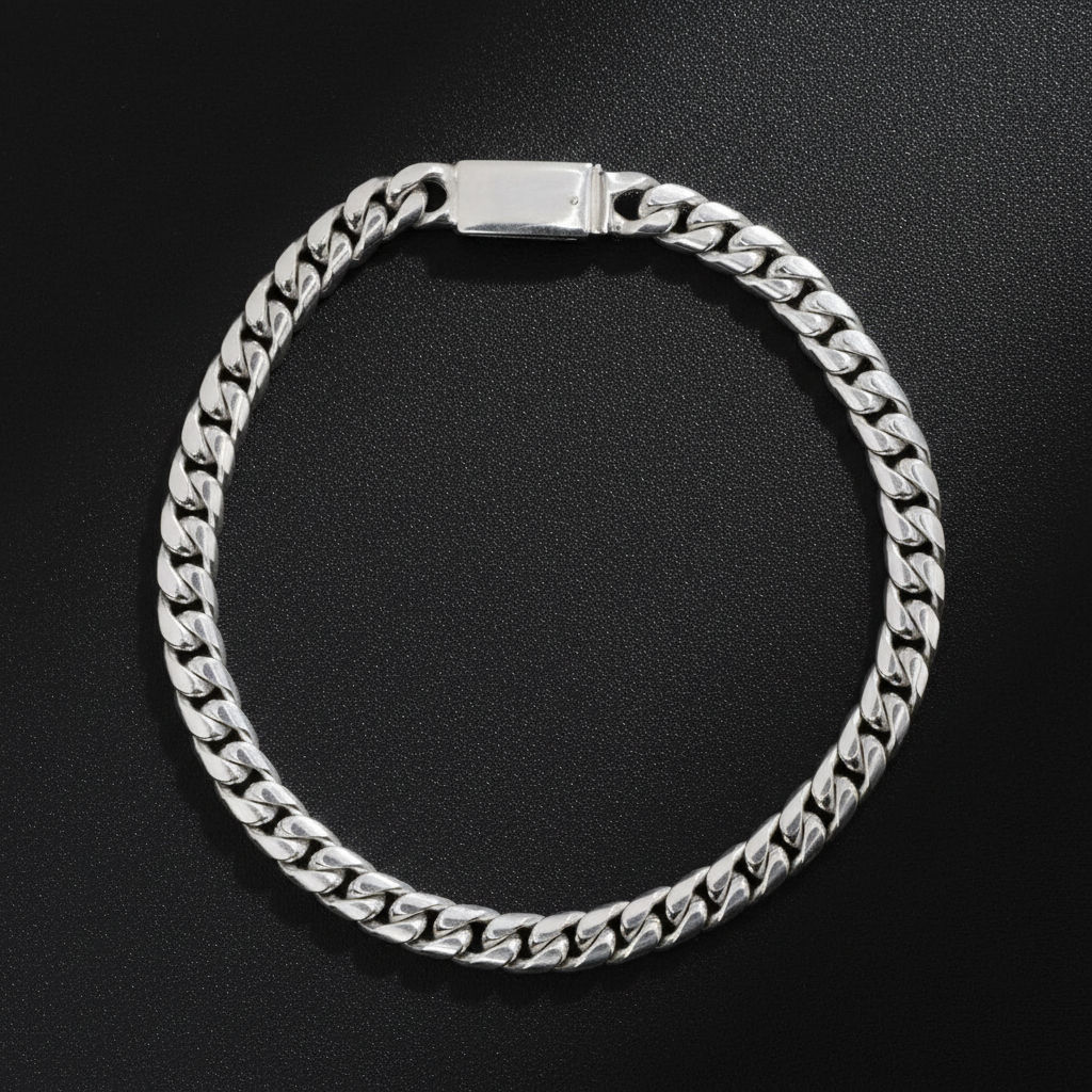 Pulsera plata .925 barbada