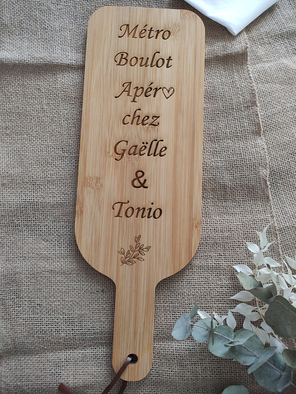 Miniature : Planche apéro en bambou personnalisable