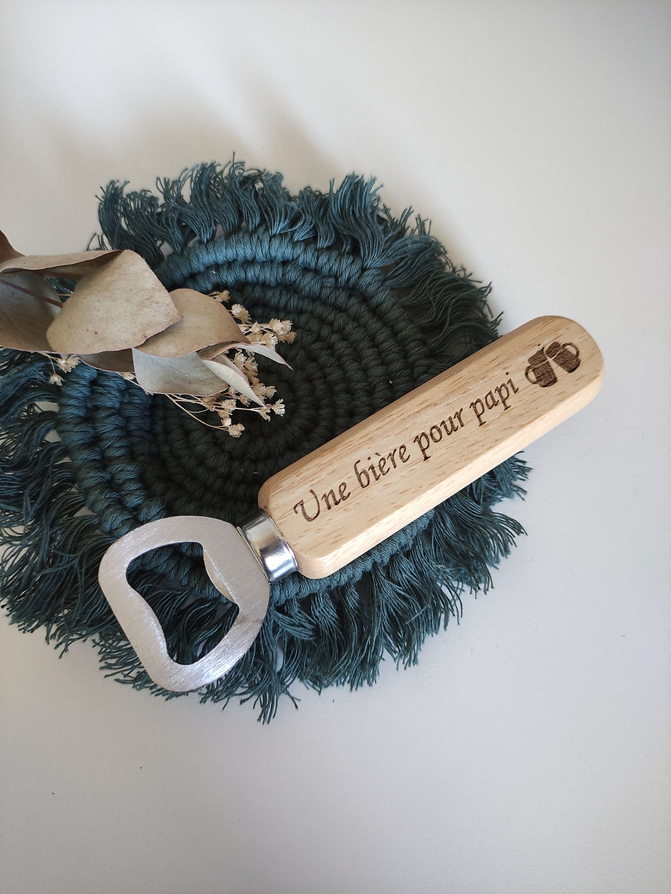 Décapsuleur en bois personnalisable