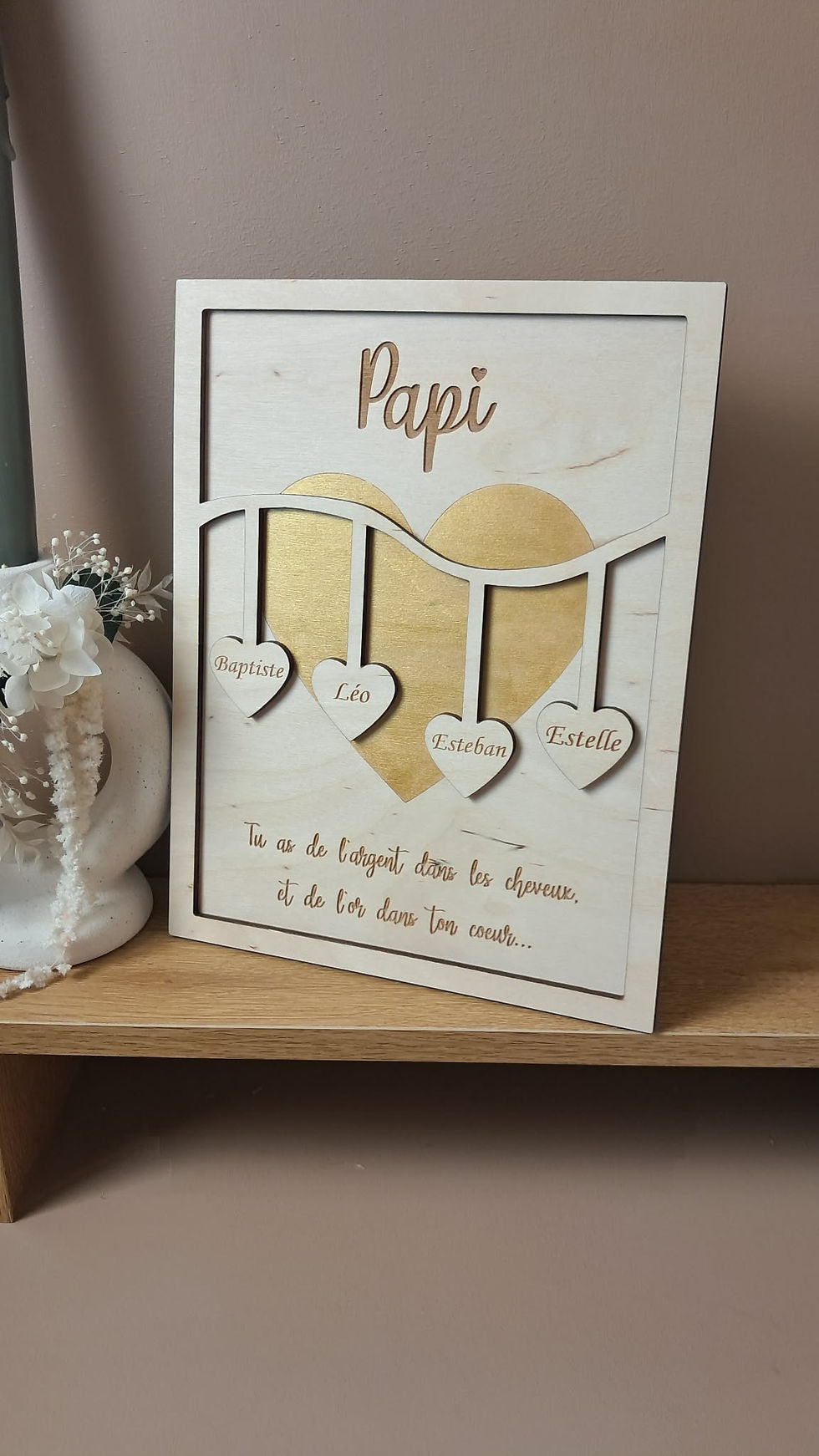 Miniature : Cadeau personnalisé à offrir à Noël ou la fête des papis
