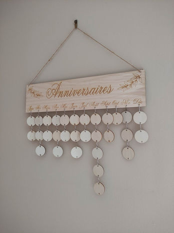 Tableau anniversaires
