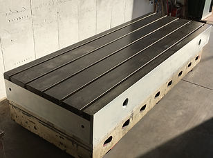 Piani Stolle in Ghisa con cave a " T "