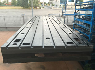 Piani Stolle in Ghisa con cave a " T "