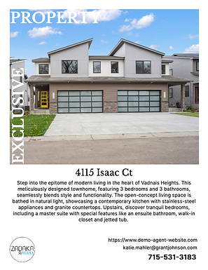 real estate marketing material of a modern home