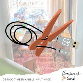 Met deze DIY raak je nooit meer een kabel kwijt