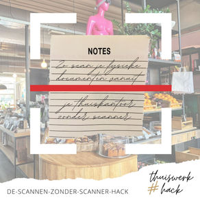 Scannen zonder scanner. Dat kan echt!