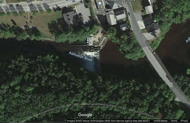 aerial shot of dam from google images
