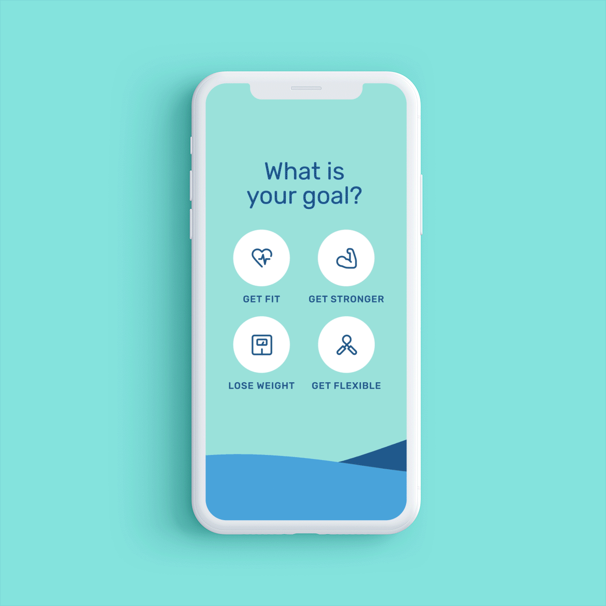 onboarding flow from yoga app, designed by OrangeYouGlad