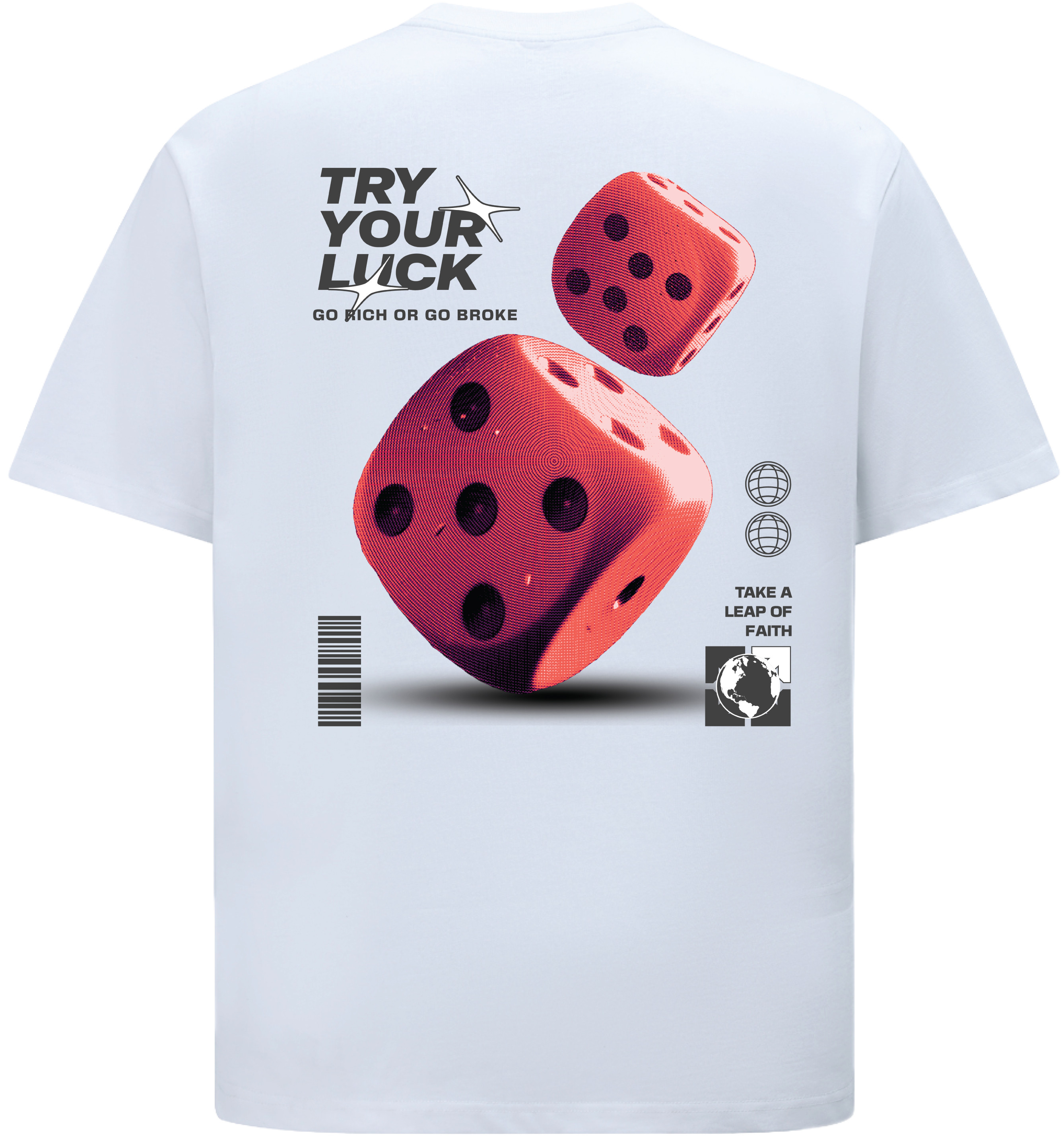 Try Your Luck Oversized Tee