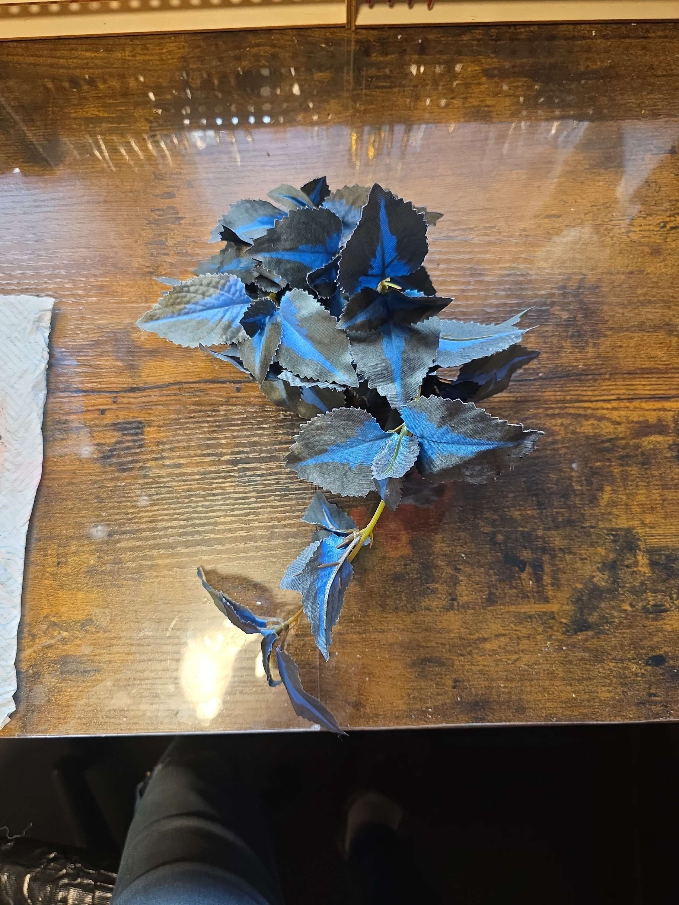 JSW Magnetic artificial trailing Blue & Black plant