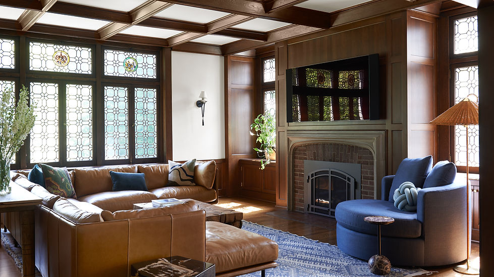 Historic living room with woodwork
