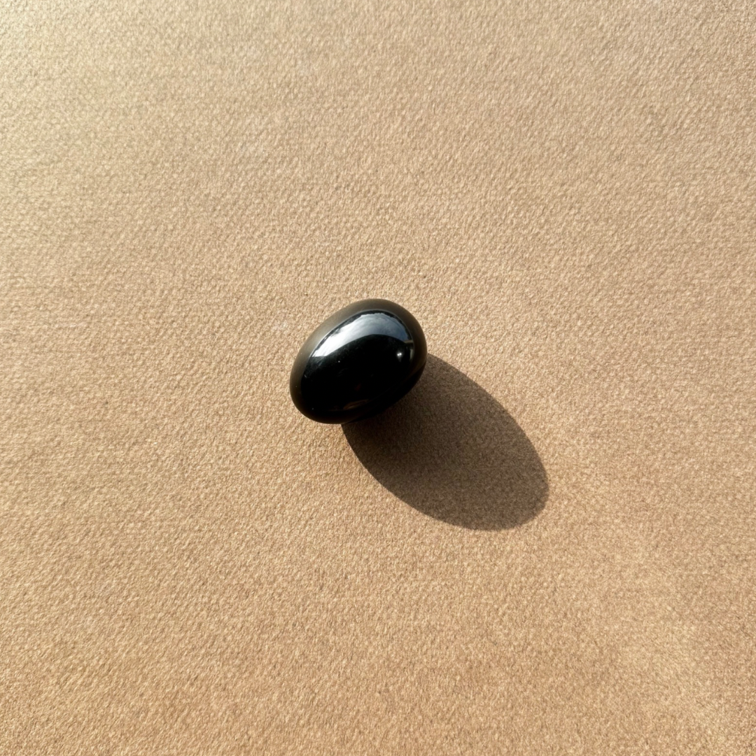 HEAL & RELEASE ~ BLACK OBSIDIAN YONI EGG