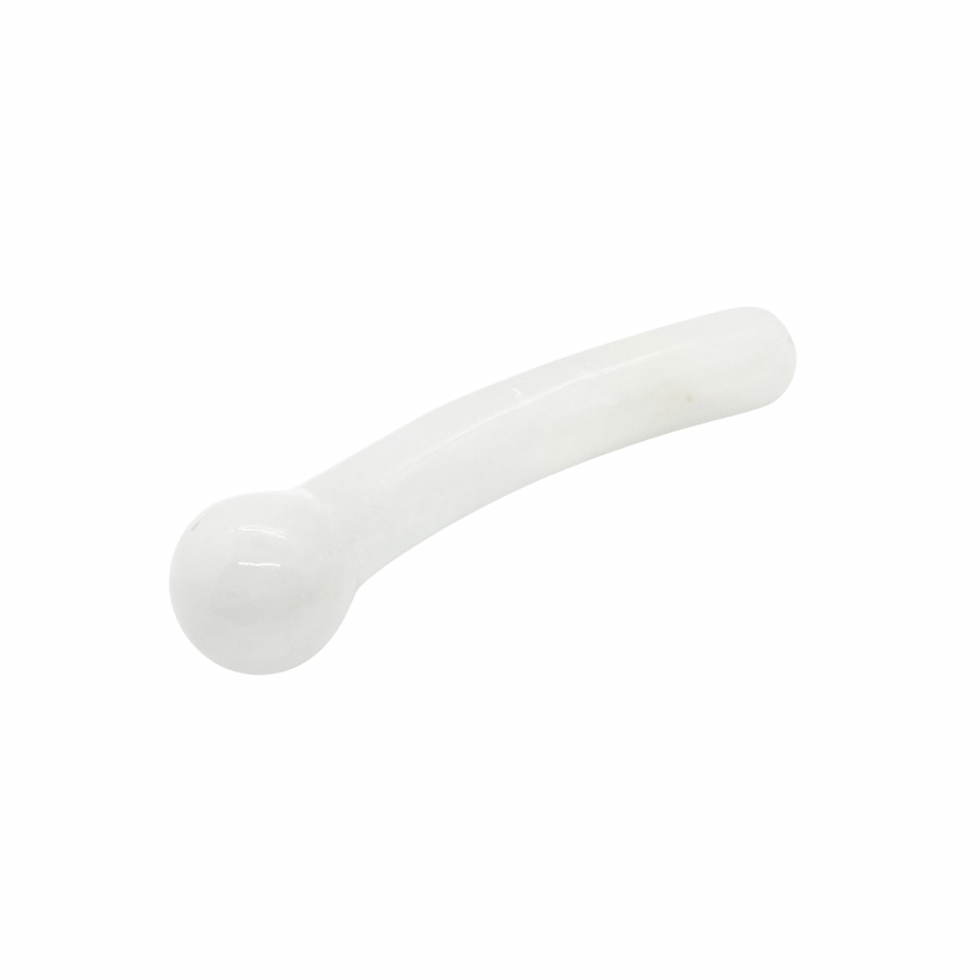 Thumbnail: BULBOUS CRESCENT WAND ~ CLEAR QUARTZ