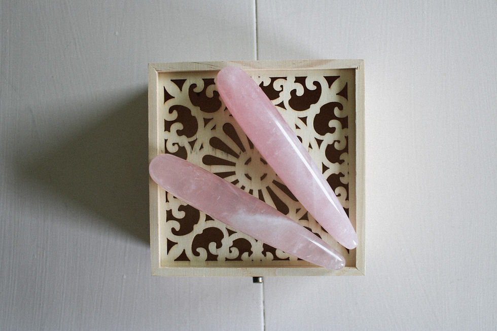Thumbnail: STRAIGHT WAND ~ ROSE QUARTZ