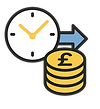 Time & Money Vector Image