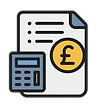 Calculator & Invoice Vector Image
