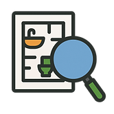 Magnifying Glass & Paper Design Vector Image