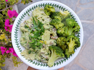 Creamy Mushroom Stroganoff (low fat, vegan, gluten-free, grain-free, oil-free)