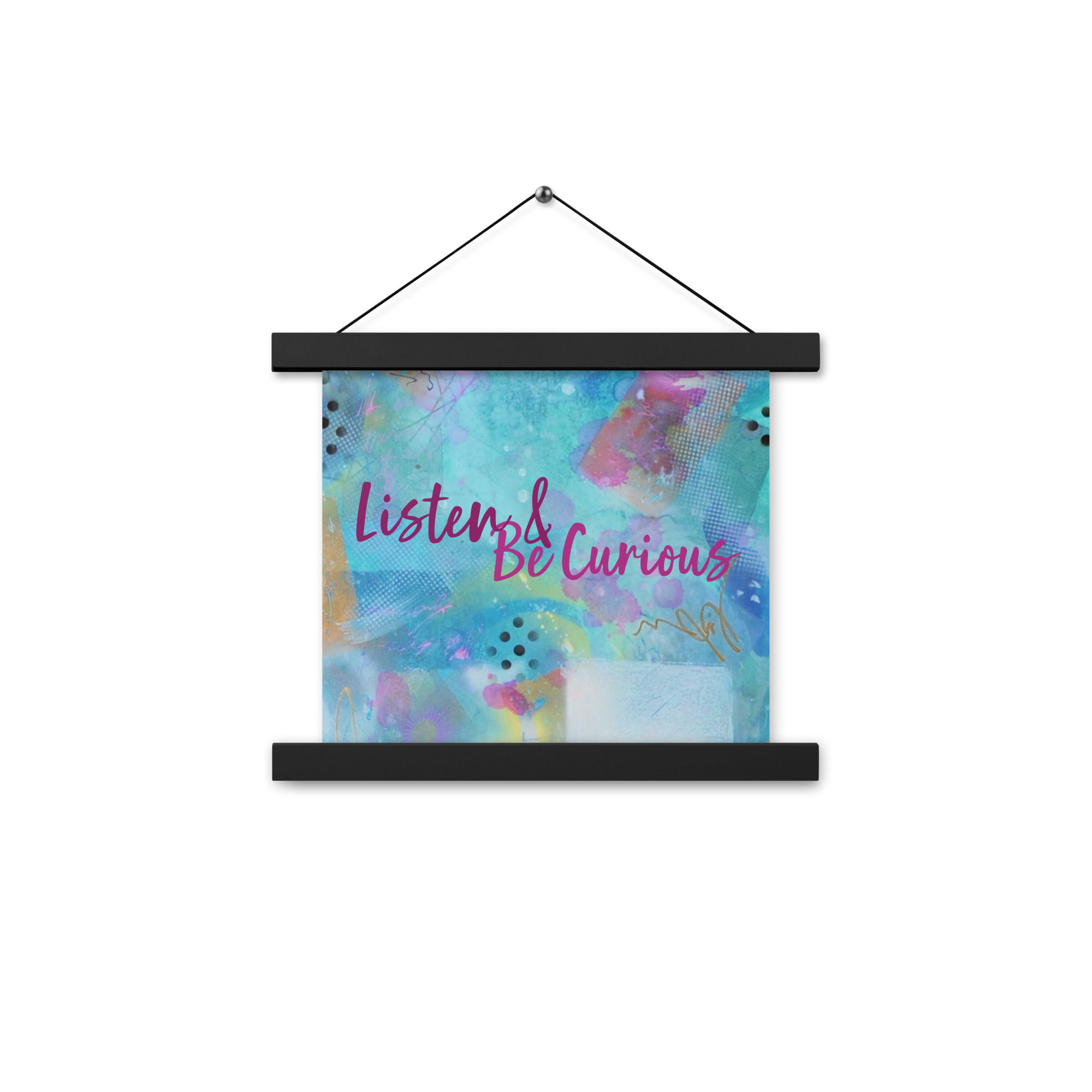 Listen Poster with hangers