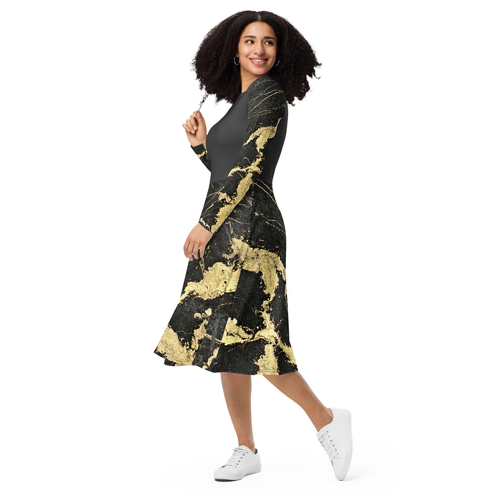Thumbnail: Jada Long sleeve midi dress