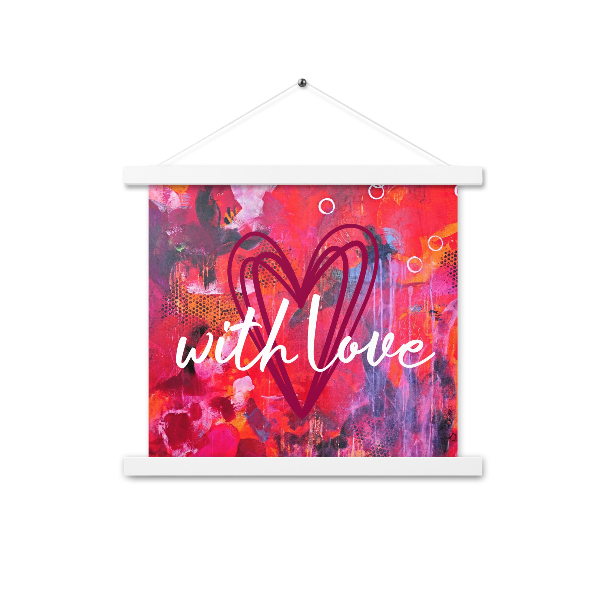 With Love Poster with hangers
