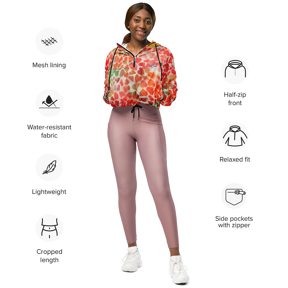 Thumbnail: Candy Women’s cropped windbreaker