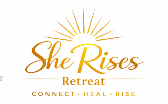 Promotional image for She Rises Retreat for women in transition