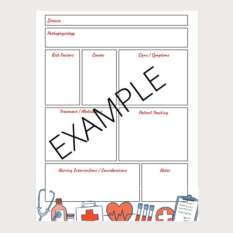 Thumbnail: Conditions & Pathophysiology - Nursing Notes Template BUNDLE