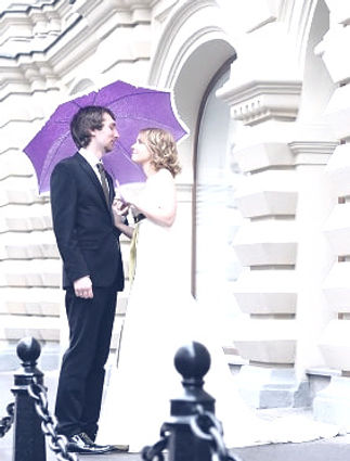 Prenuptial Agreement Couple with umbrella
