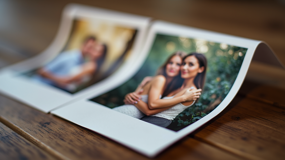 Close-up view of a photo strip with customized event branding