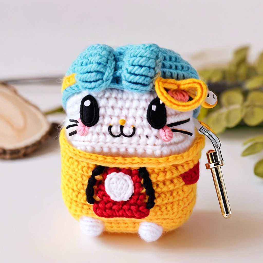 Cute Crochet Earbud Case