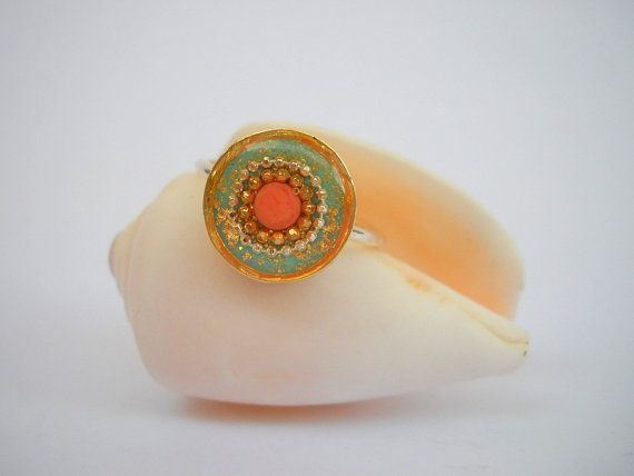 תמונה ממוזערת: Coral ring