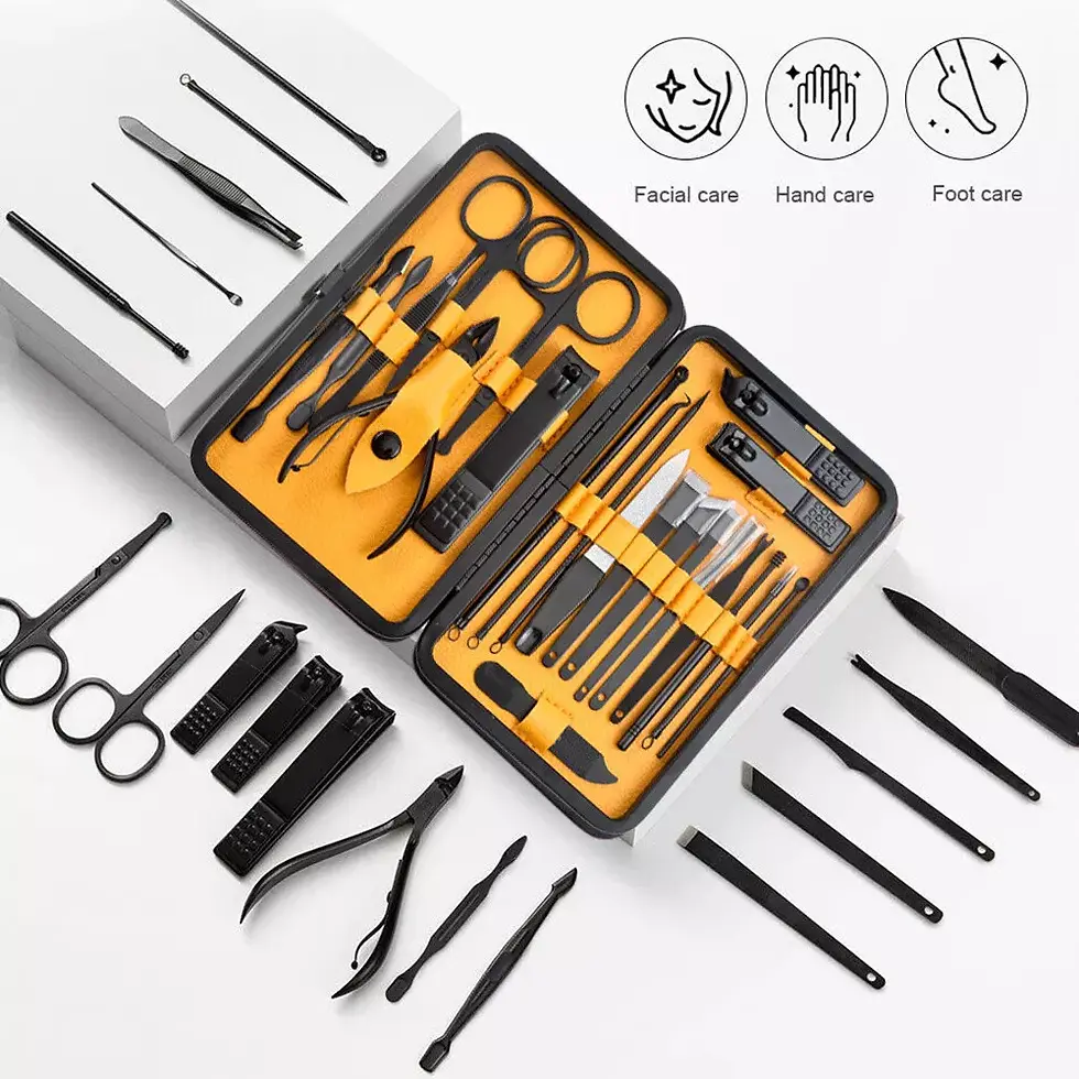 Thumbnail: Stainless Steel Manicure Pedicure Set Tools | Socket Set | Clamps | Tool Kit