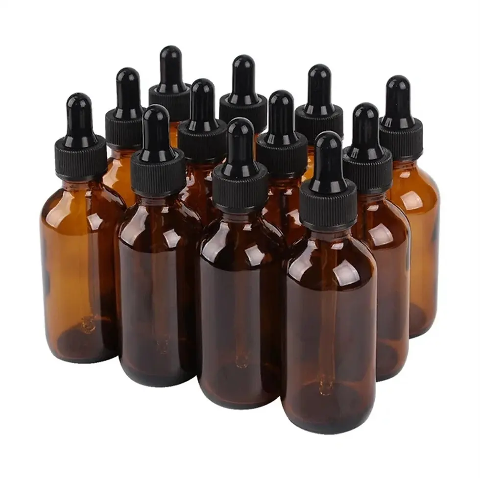 Thumbnail: 30ML Amber Glass Liquid Dropper Reagent Eye Pipette Essential Oils Bottle 5-20X