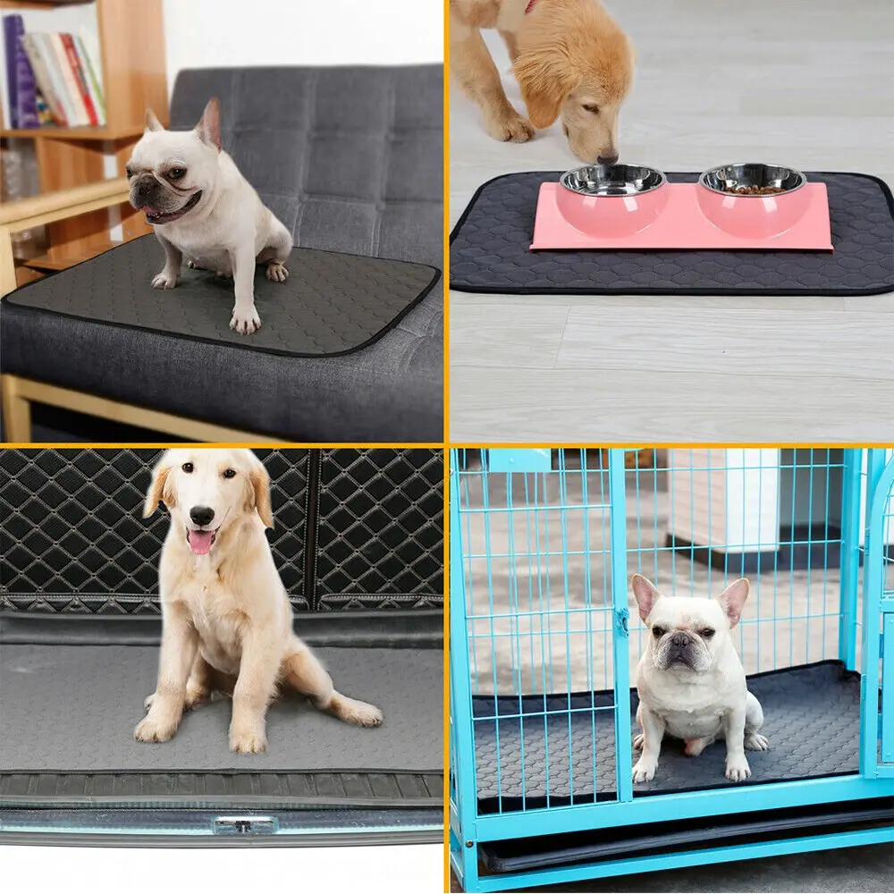 Washable Pet Dog Pee Pad Quick Dry Reusable Cat Puppy Training Wee Mat Pads Bed