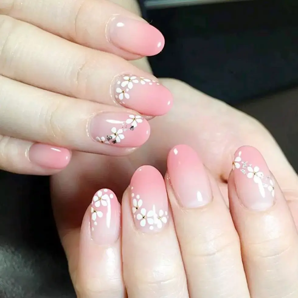 Thumbnail: Flower Nail Decal Stickers Nail Polish | Nail Art | French Nails