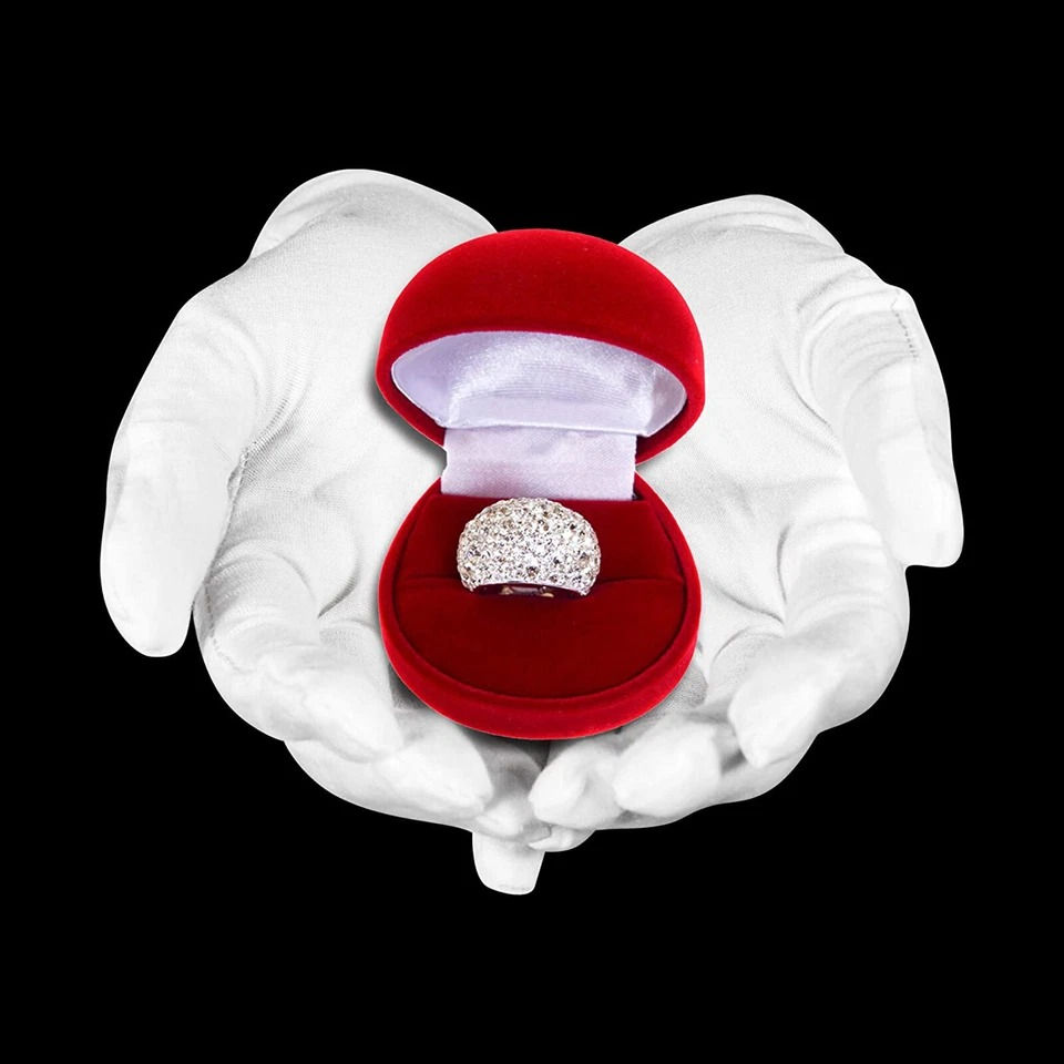 Thumbnail: 5/10/20Pairs White Cotton Gloves Costume Jewellery Hands Protector Handling Work