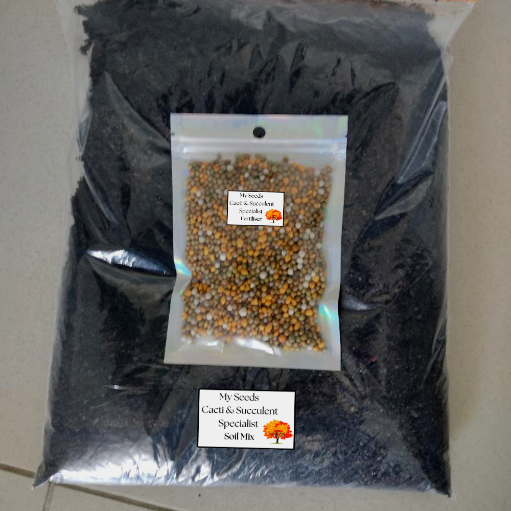 MY SEEDS Cacti & Succulent PREMIUM POTTING MIX + FERTILISER - Great Results