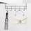 Thumbnail: 2PCS 5 Hooks Over Door Hanger Rack Shelf Kitchen Bathroom Coat Home Towel Holder