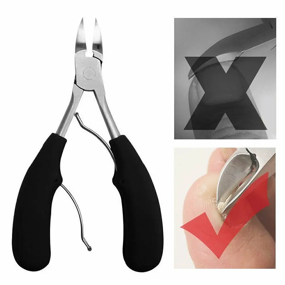 Thumbnail: Premium Heavy Duty Toenail Clippers for Thick or Ingrown Nails Nail Polish