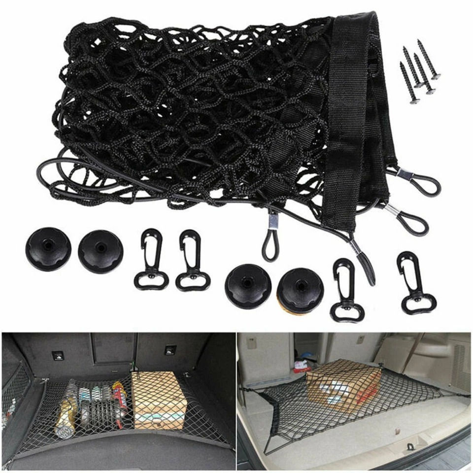 Universal Car Trunk Net Organizer Car Led Lights | Car Bin |