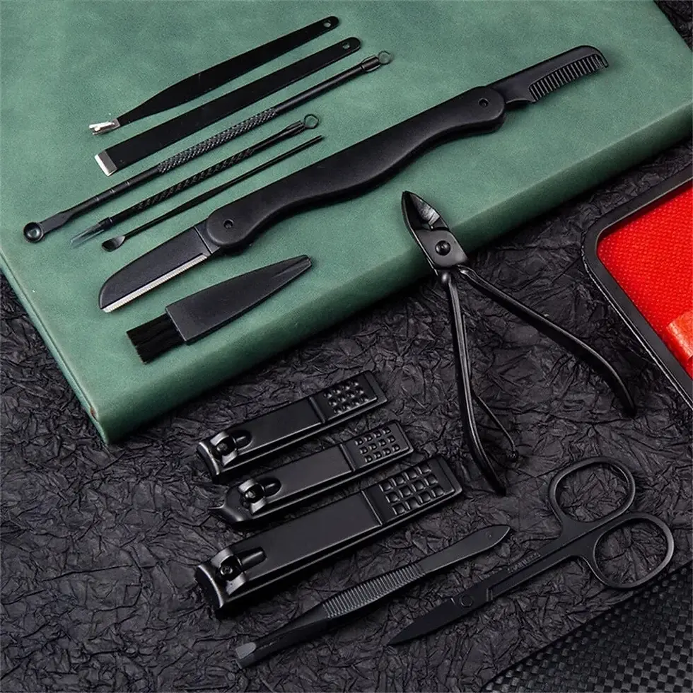 Thumbnail: Stainless Steel Nail Kit Nail Polish | Nail Art | French Nails | Nail Clippers