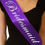 Thumbnail: Purple Sashes White Text Hens Night Party Bridal Bride To Be Bridesmaid Wedding
