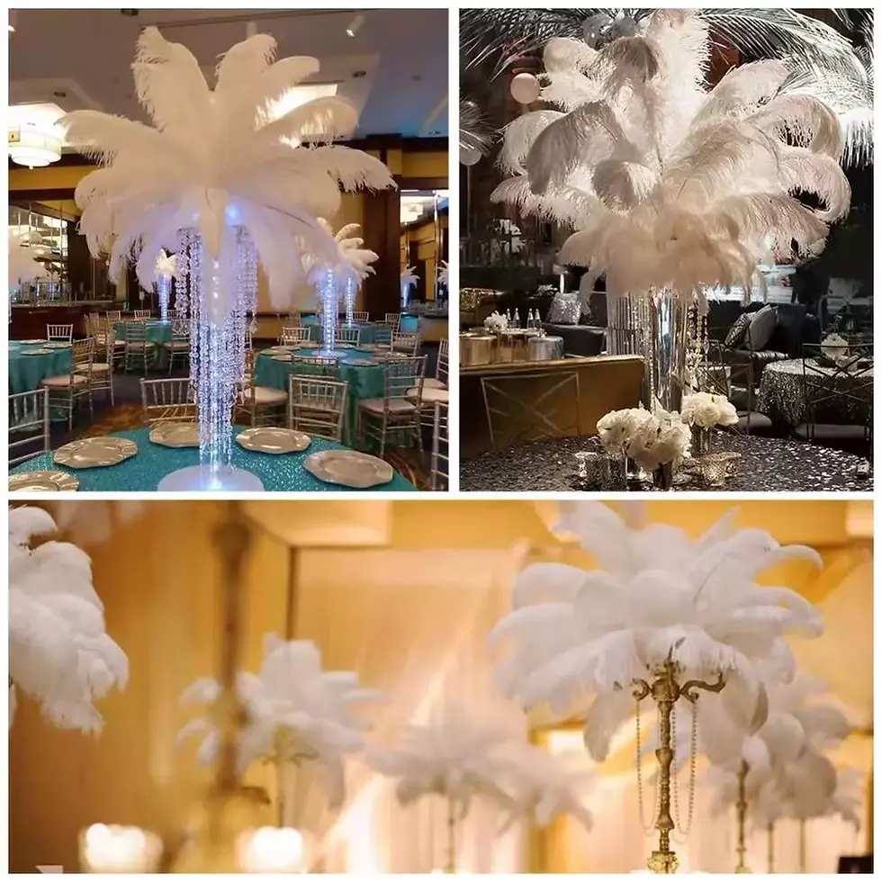 Thumbnail: Bulk Ostrich Feathers Decor | Homeware Décor | Dining Chair Cover | Dining set